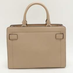 Pre Owned حقيبة يد توتس ميشيل كورس راين جلد بيج