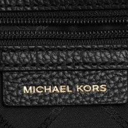 Michael Kors Black Leather Medium Beck Satchel