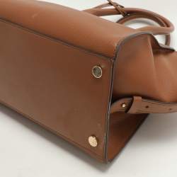 Michael Kors Brown Leather Small Avril Satchel