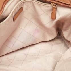 Michael Kors Brown Signature Coated Canvas Jet Set Travel Tote