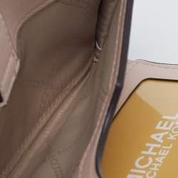 Pre Owned Michael Kors Pink Leather Adele Phone Wristlet Wallet