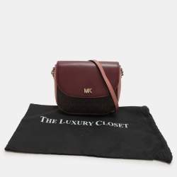 Michael Kors Multicolor Signature Coated Canvas and Leather Shoulder Bag