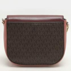 Michael Kors Multicolor Signature Coated Canvas and Leather Shoulder Bag