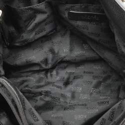 Pre Owned MICHAEL Michael Kors Black Leather Large Hamilton North South Tote