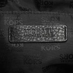 Pre Owned MICHAEL Michael Kors Black Leather Large Hamilton North South Tote