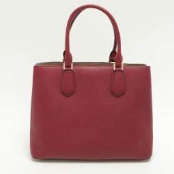 Pre Owned Michael Kors Burgundy Leather large Adele Tote