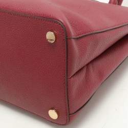 Pre Owned Michael Kors Burgundy Leather large Adele Tote