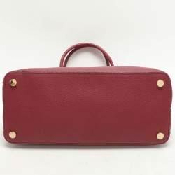 Pre Owned Michael Kors Burgundy Leather large Adele Tote