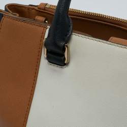 Michael Kors Tricolor Leather Double Zip Colorblock Tote