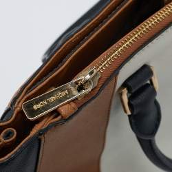 Michael Kors Tricolor Leather Double Zip Colorblock Tote