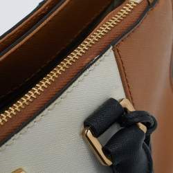 Michael Kors Tricolor Leather Double Zip Colorblock Tote