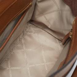 Pre Owned حقيبة يد مايكل كورس هاميلتون نوفو جلد بني صغيرة