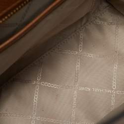 Pre Owned حقيبة يد مايكل كورس هاميلتون نوفو جلد بني صغيرة