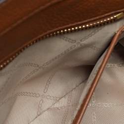 Pre Owned حقيبة يد مايكل كورس هاميلتون نوفو جلد بني صغيرة