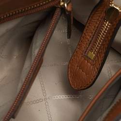 Pre Owned حقيبة يد مايكل كورس هاميلتون نوفو جلد بني صغيرة