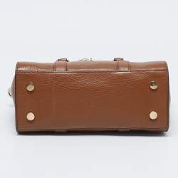 Pre Owned حقيبة يد مايكل كورس هاميلتون نوفو جلد بني صغيرة