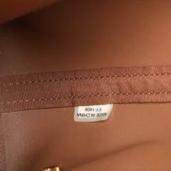 Michael Kors Brown Saffiano Leather Small Jet Set Travel Tote