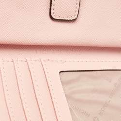 Pre Owned محفظة توري برش جيت سيت ترافيل كانفاس مقوى بني سحاب مزدوج حمالة معصم