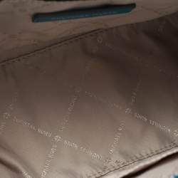 Pre Owned Michael Kors Blue Leather Small Avril Satchel