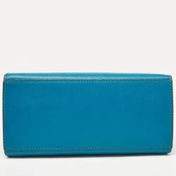 Pre Owned Michael Kors Blue Leather Small Avril Satchel