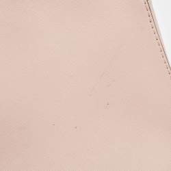 Pre Owned Michael Kors Light Pink Leather Lasercut East West Crossbody Bag