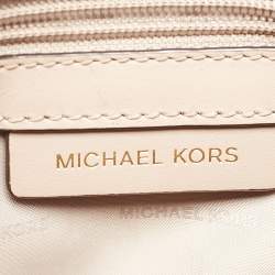 Michael Kors Beige Leather Extra Small Ava Top Handle Bag