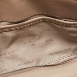 Michael Kors Beige Leather Extra Small Ava Top Handle Bag