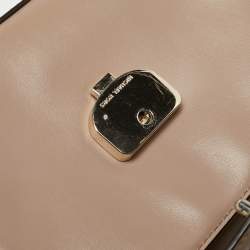 Michael Kors Beige Leather Extra Small Ava Top Handle Bag