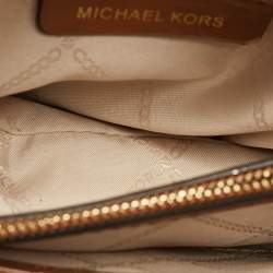 Michael Kors Brown Quilted Leather Large Whitney Shoulder Bag