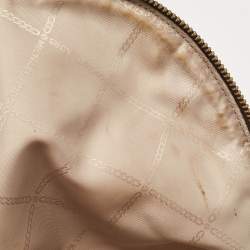Michael Kors Brown Signature Coated Canvas and Leather Medium Rhea Backpack