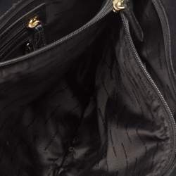 Michael Kors Black Leather Jet Set Top Zip Tote