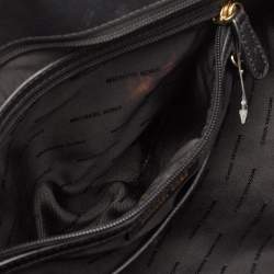 Michael Kors Black Leather Jet Set Top Zip Tote