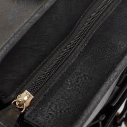 Michael Kors Black Leather Jet Set Top Zip Tote