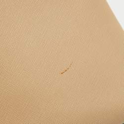 Pre Owned Michael Kors Beige Leather Small Idina Satchel