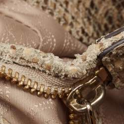 Michael Michael Kors Beige Python Effect Leather Lillie Hobo