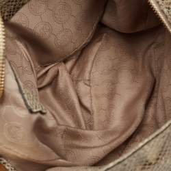 Michael Michael Kors Beige Python Effect Leather Lillie Hobo