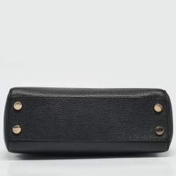 Pre Owned Michael Kors Black Leather Karso Flap Top Handle Bag
