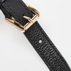 Pre Owned Michael Kors Black Leather Karso Flap Top Handle Bag