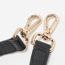 Pre Owned Michael Kors Black Leather Karso Flap Top Handle Bag