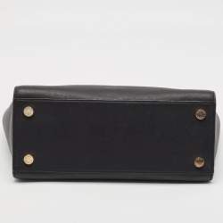 Pre Owned Michael Kors Black Leather Large Selma Tote