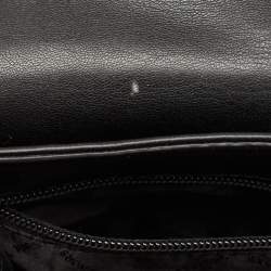 Pre Owned Michael Kors Black Quilted Leather Small Serena Crossbody Bag