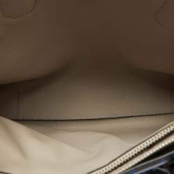 Michael Kors Black/Blue Leather and Coated Canvas Animal Print Mercer Tote