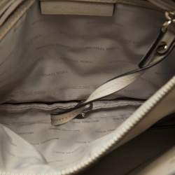 Michael Kors Black/Blue Leather and Coated Canvas Animal Print Mercer Tote