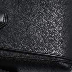 Pre Owned Michael Kors Black Leather Small Belted Mercer Satchel