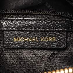 Pre Owned Michael Kors Black Leather Small Belted Mercer Satchel