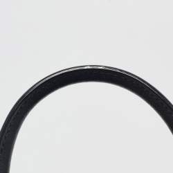 Pre Owned Michael Kors Black Leather Small Belted Mercer Satchel