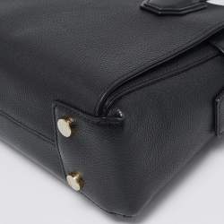 Pre Owned Michael Kors Black Leather Small Belted Mercer Satchel