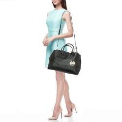Michael Kors Black Leather Large Sutton Tote