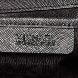 Pre Owned Michael Kors Black Leather Large Jet Set Travel Tote