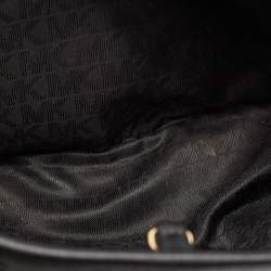 Pre Owned Michael Kors Black Leather Large Jet Set Travel Tote